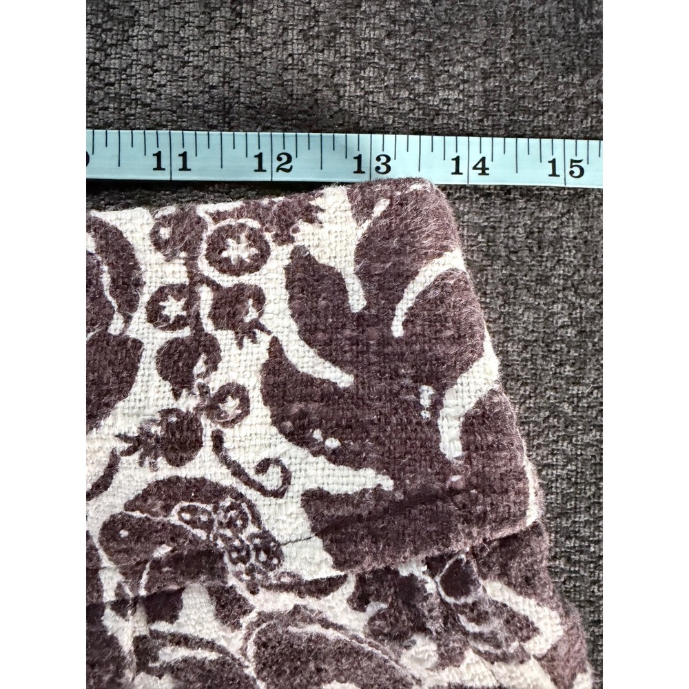 Trina Turk Los Angeles Vintage Floral Damask Pencil Skirt Brown Cream Size 2 - Picture 7 of 8